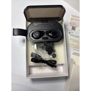 TWS Earbuds with Charging Case and Battery Life Indicator - Brand New